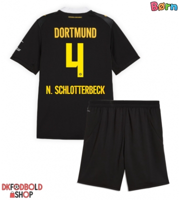 Borussia Dortmund Nico Schlotterbeck #4 Udebanesæt Børn 2026-27 Kort ærmer (+ korte bukser)